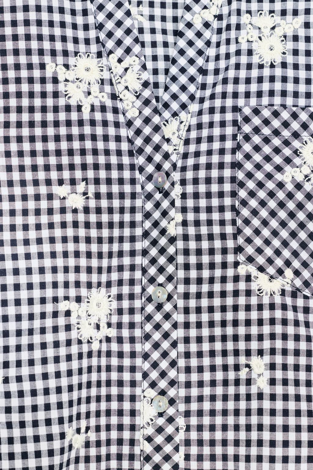 РУБАШКА В КЛЕТКУ С ВЫШИВКОЙ