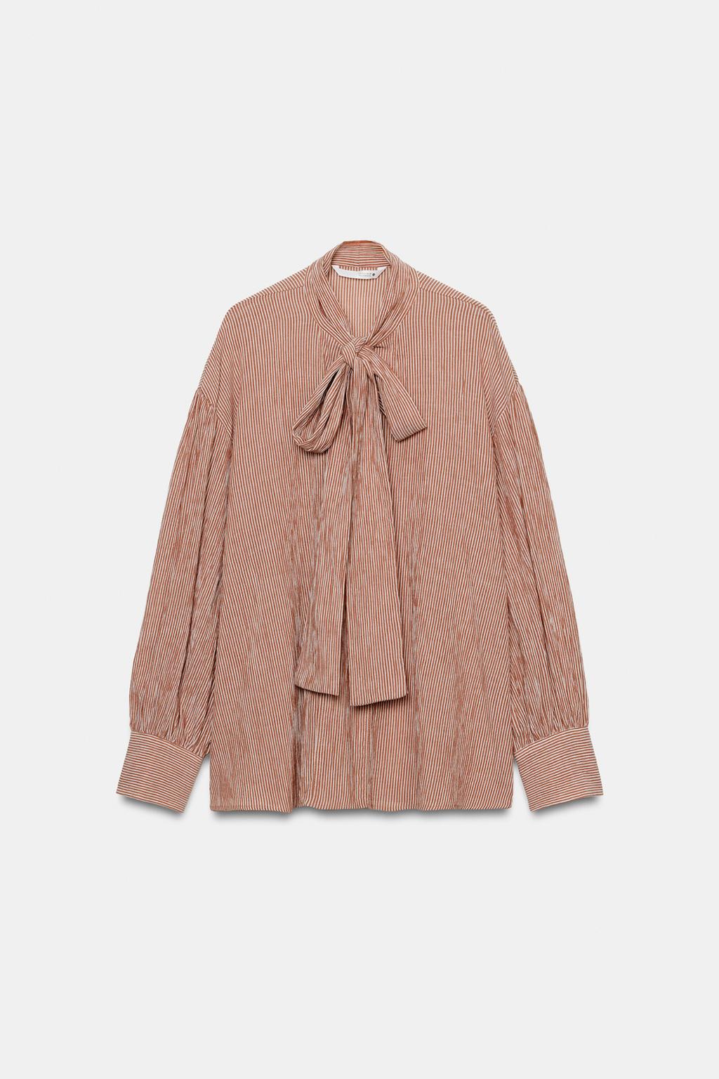 РУБАШКА В ПОЛОСКУ С ЗАВЯЗКАМИ — ZW COLLECTION