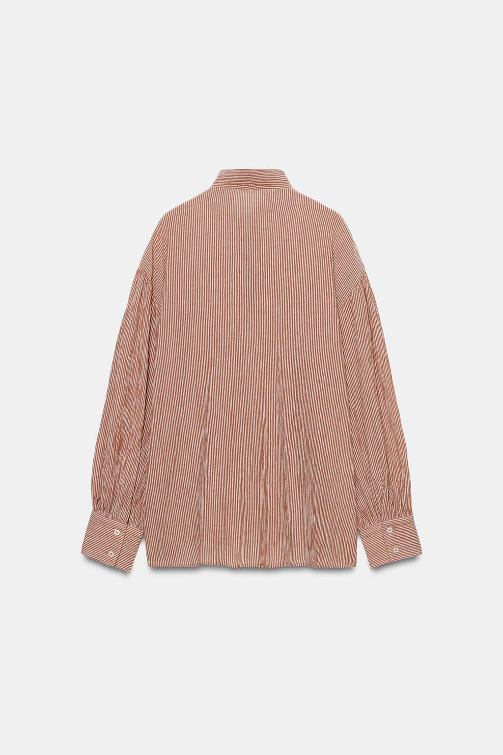 РУБАШКА В ПОЛОСКУ С ЗАВЯЗКАМИ — ZW COLLECTION