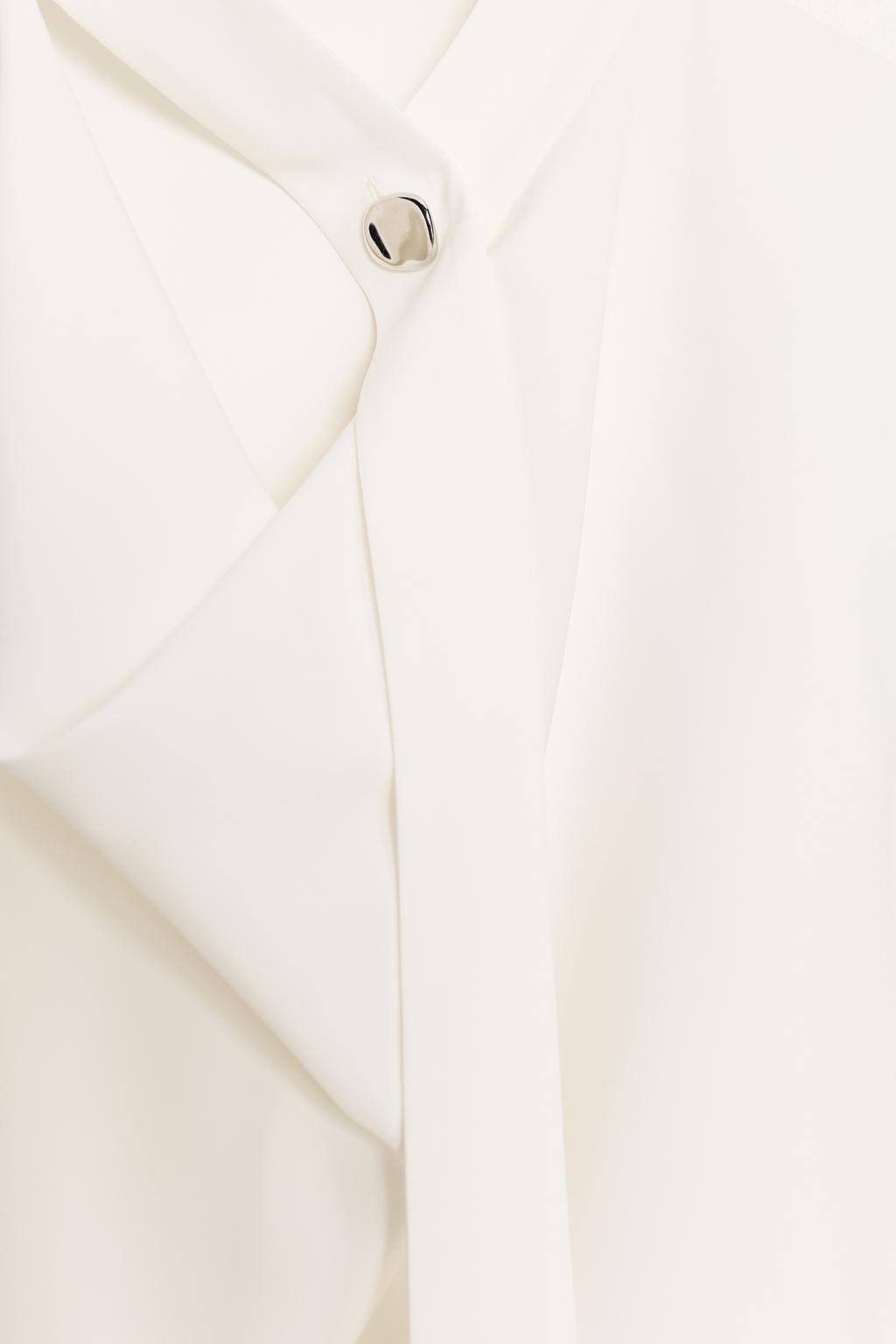 РУБАШКА С ЛЕНТОЙ НА ВОРОТНИКЕ