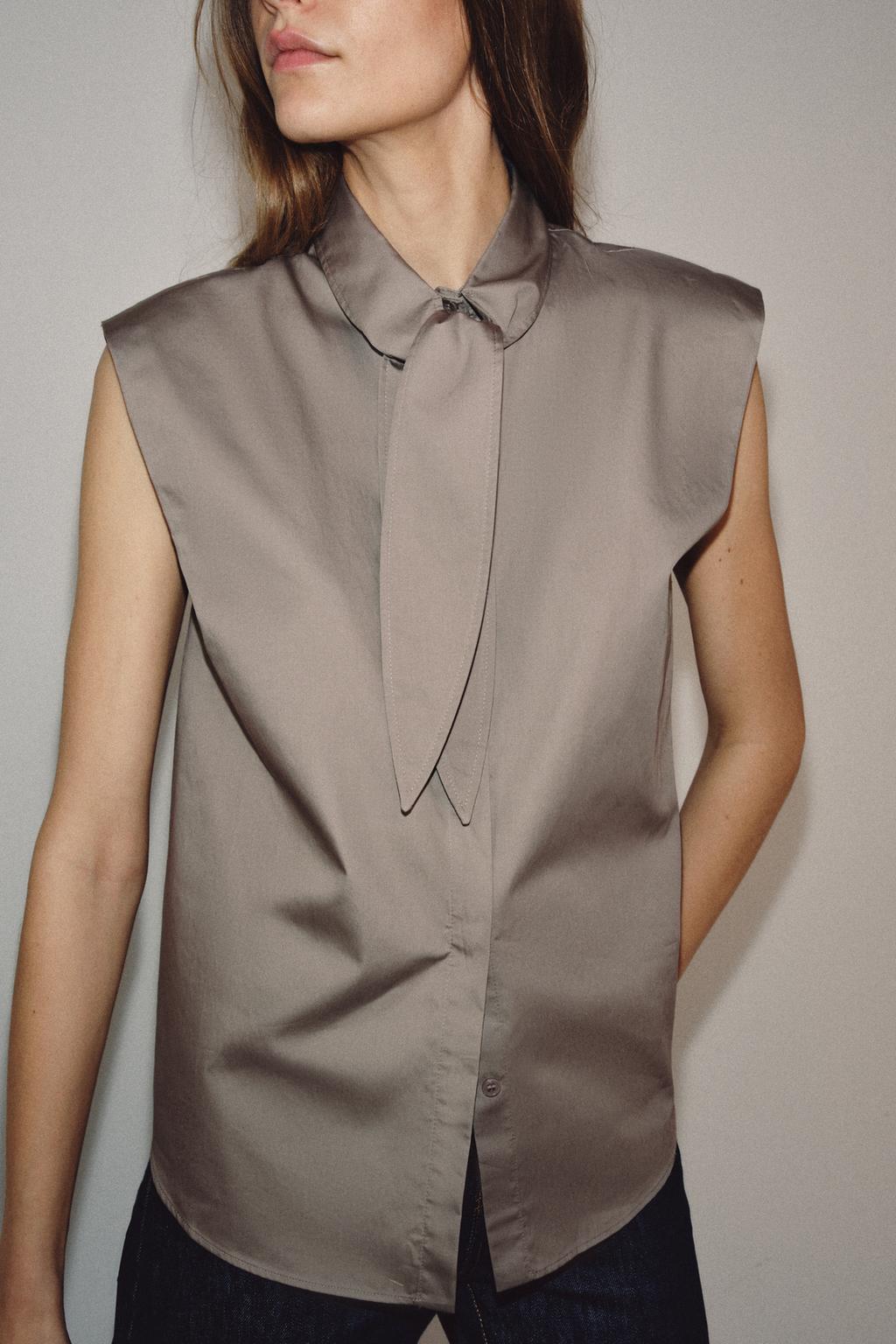 РУБАШКА С ЗАВЯЗКАМИ — ZW COLLECTION