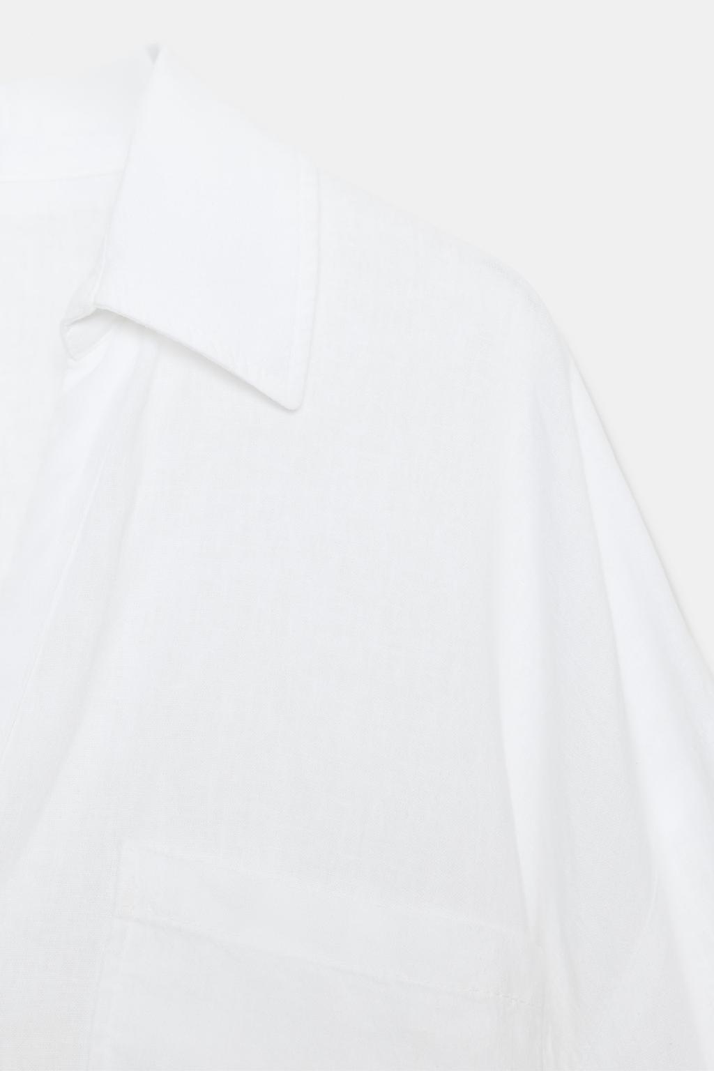 СВОБОДНАЯ РУБАШКА ИЗ СМЕСОВОГО ЛЬНА