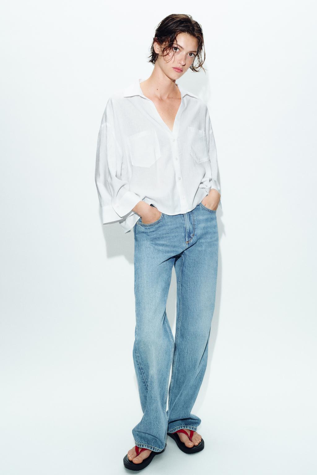 СВОБОДНАЯ РУБАШКА ИЗ СМЕСОВОГО ЛЬНА