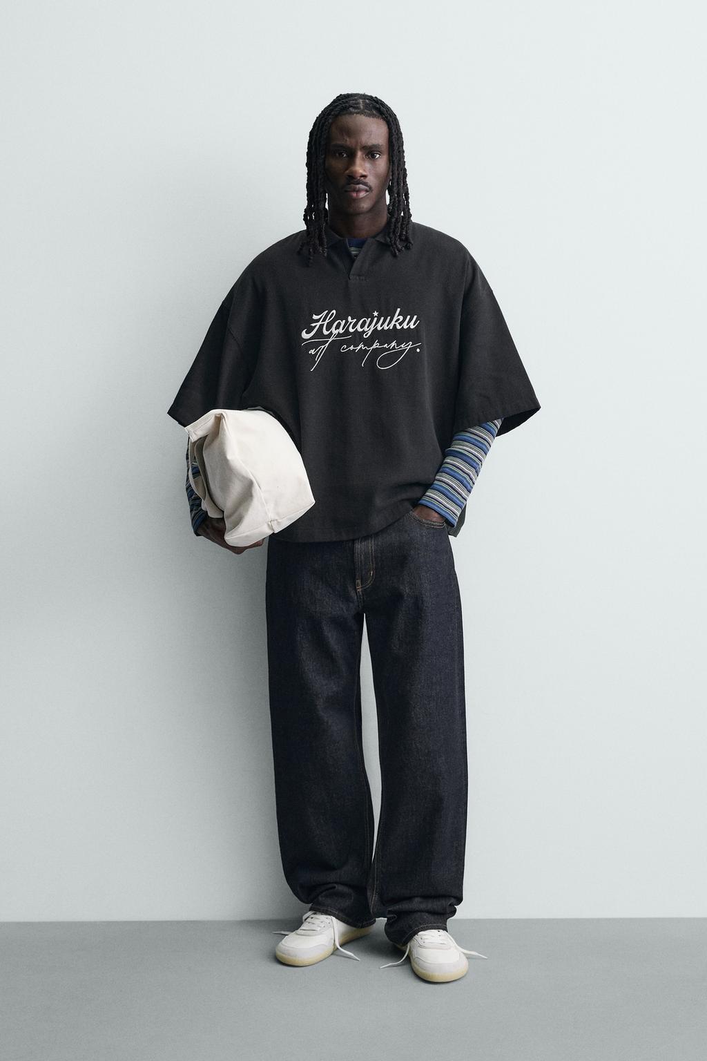 ПОЛО С ВЫШИВКОЙ ИЗ РЕЛЬЕФНОГО ТРИКОТАЖА