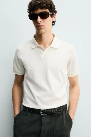 Поло из рельефного пике- Заказать в России