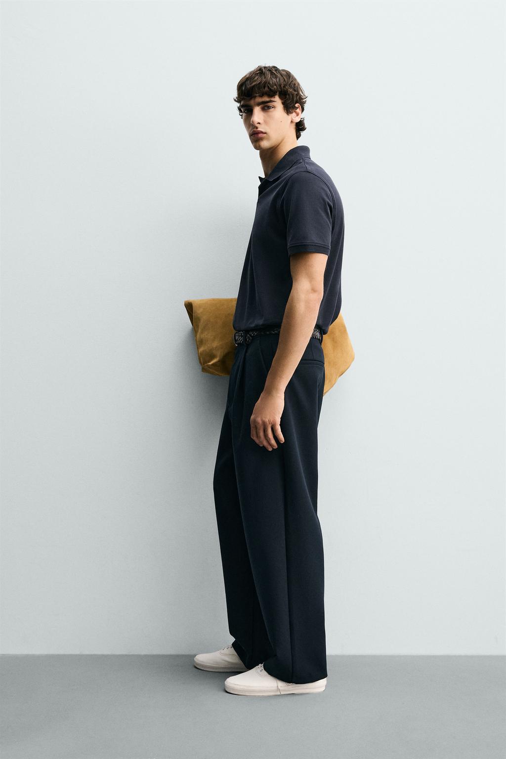 Поло с текстурой пике