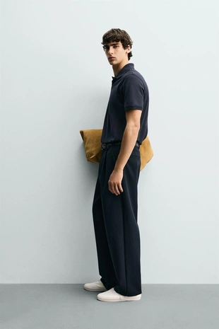 Поло с текстурой пике