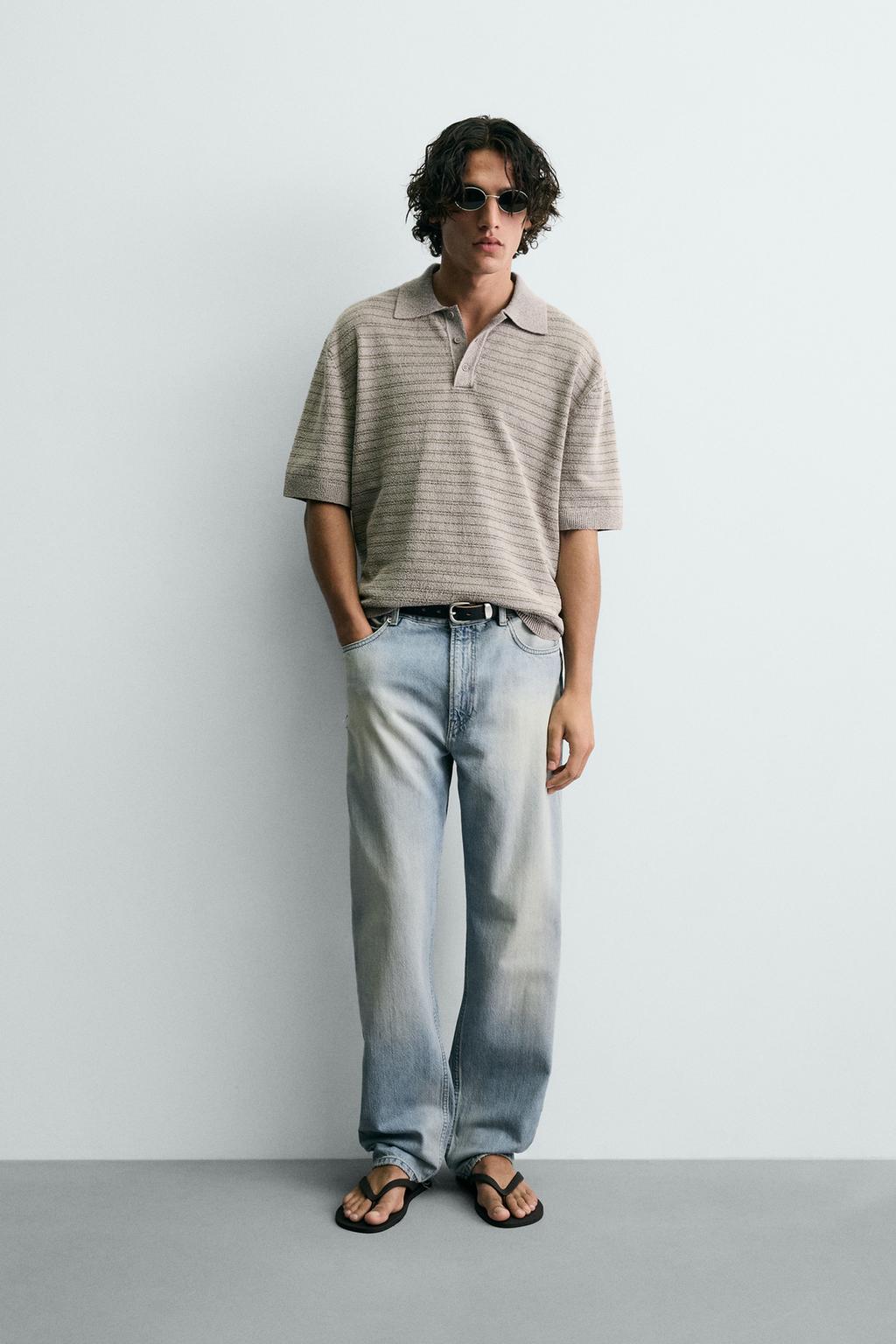 ПОЛО ИЗ РЕЛЬЕФНОГО БУКЛИРОВАННОГО ТРИКОТАЖА