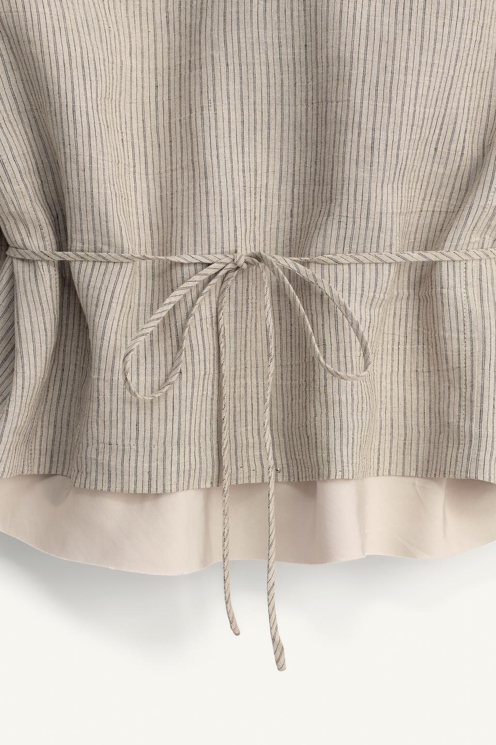 Пиджак из льняно-хлопкового плетения в полоску (limited edition)