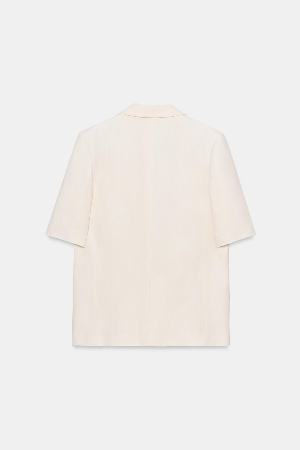 БЛЕЙЗЕР ИЗ ЛЬНА С КОРОТКИМИ РУКАВАМИ — ZW COLLECTION