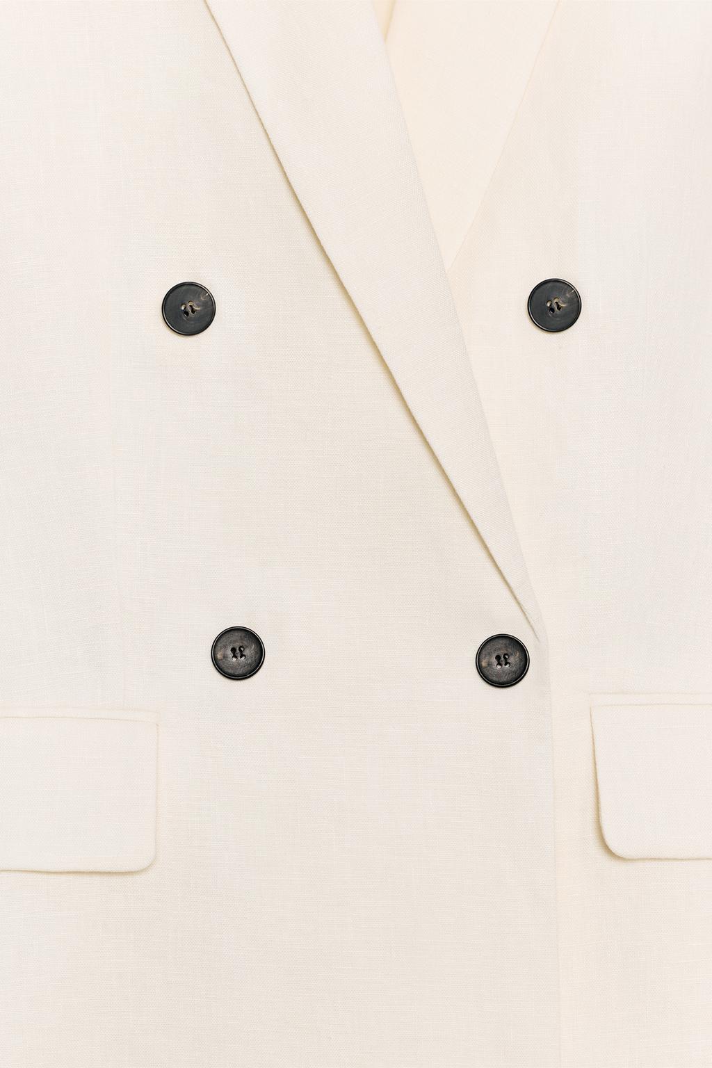 БЛЕЙЗЕР ИЗ ЛЬНА С КОРОТКИМИ РУКАВАМИ — ZW COLLECTION