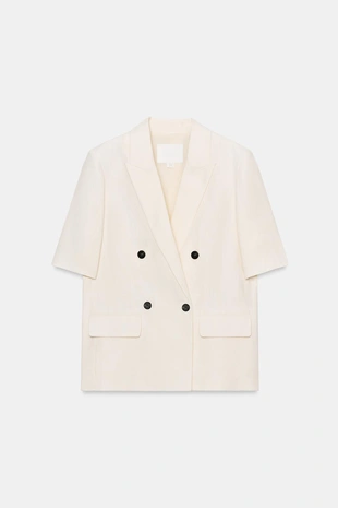 Блейзер из льна с короткими рукавами — Zw Collection- Заказать в России