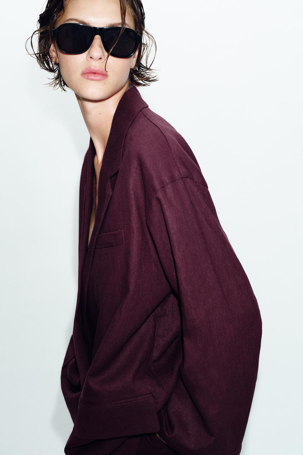 ДВУБОРТНЫЙ БЛЕЙЗЕР ИЗ ЛЬНА