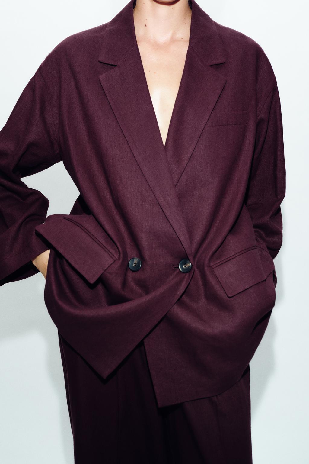 ДВУБОРТНЫЙ БЛЕЙЗЕР ИЗ ЛЬНА