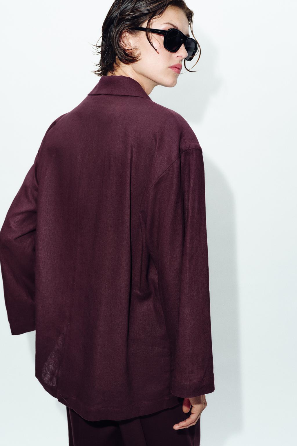 ДВУБОРТНЫЙ БЛЕЙЗЕР ИЗ ЛЬНА