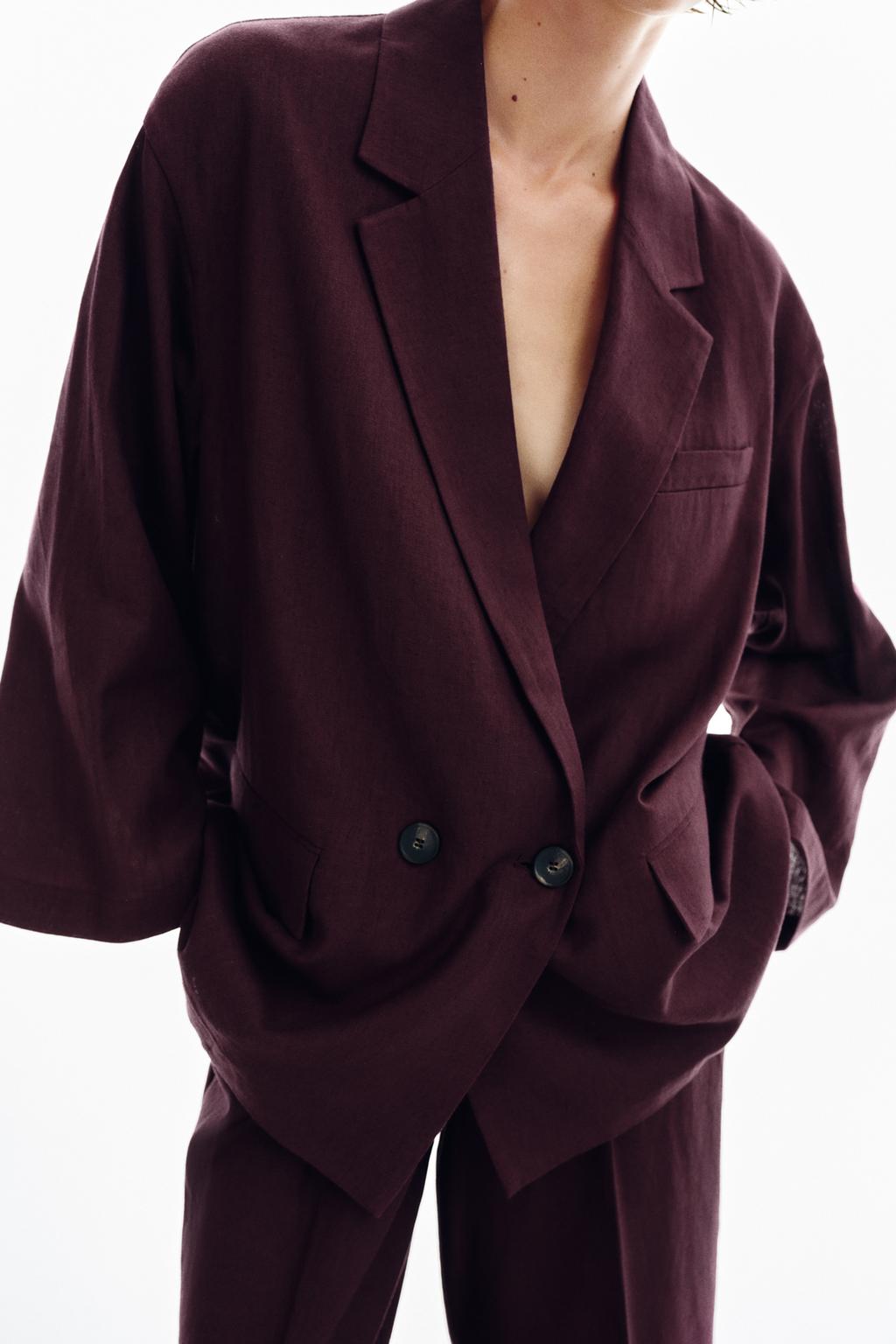 ДВУБОРТНЫЙ БЛЕЙЗЕР ИЗ ЛЬНА