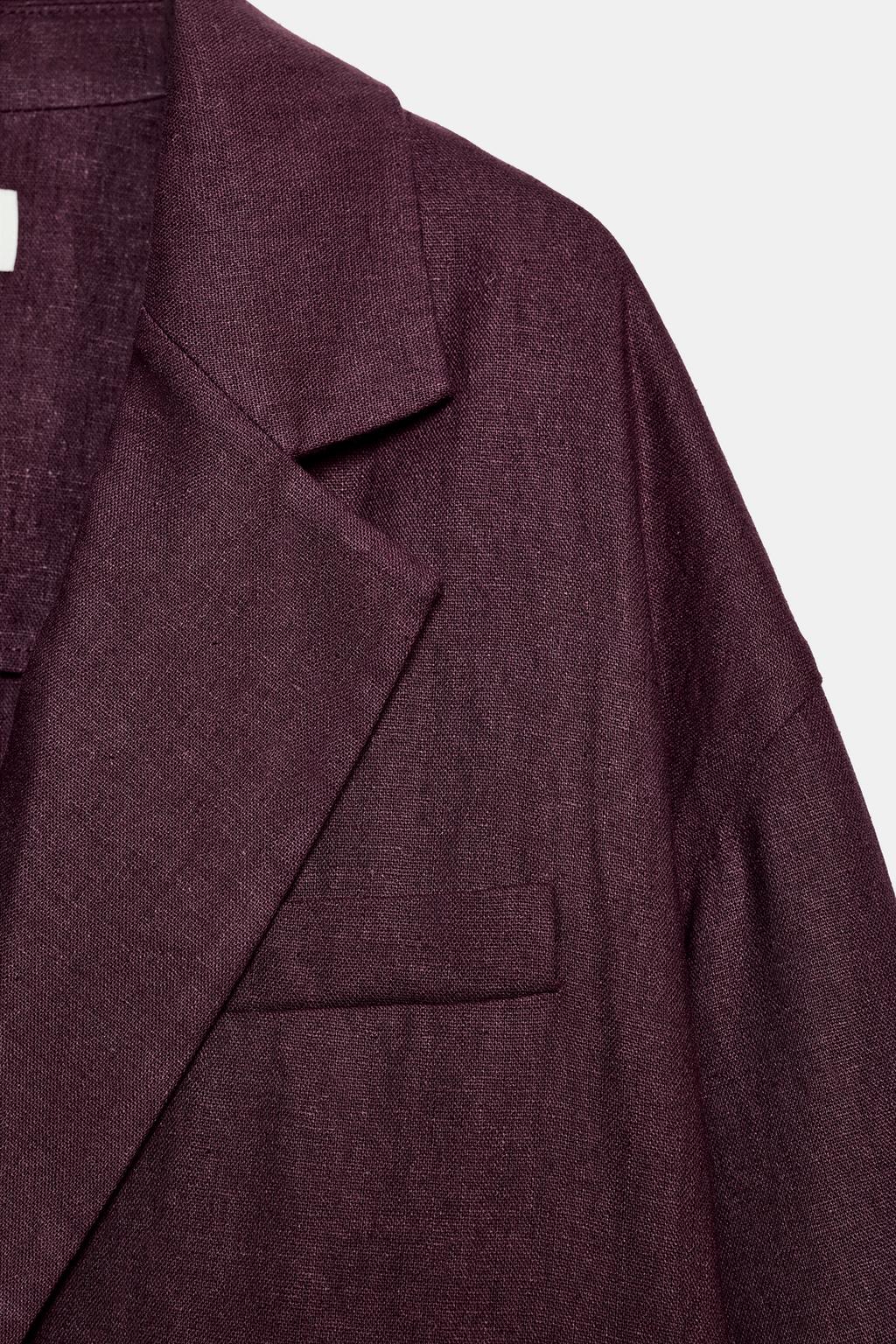 ДВУБОРТНЫЙ БЛЕЙЗЕР ИЗ ЛЬНА