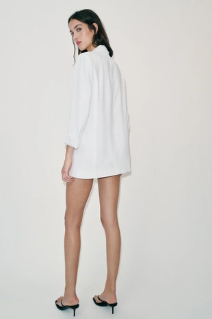 Блейзер с рукавами 3/4 и принтованными манжетами- Заказать в России