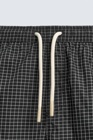 Длинные плавки в клетку- Заказать в России