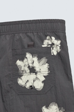 Длинные плавки с цветочным принтом- Заказать в России