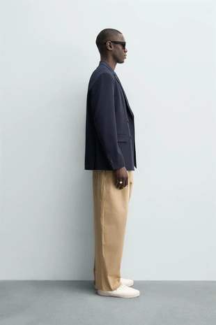 Двубортный блейзер комфортной посадки- Заказать в России