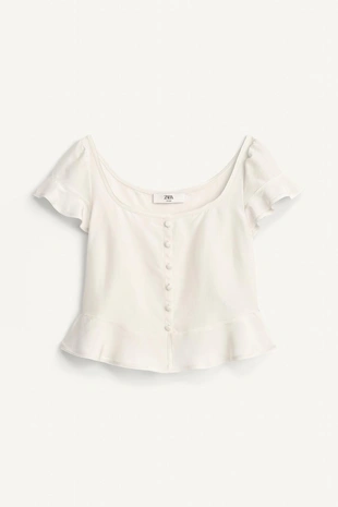 Топ с романтической планкой на пуговицах (лимитированное издание)- Заказать в России