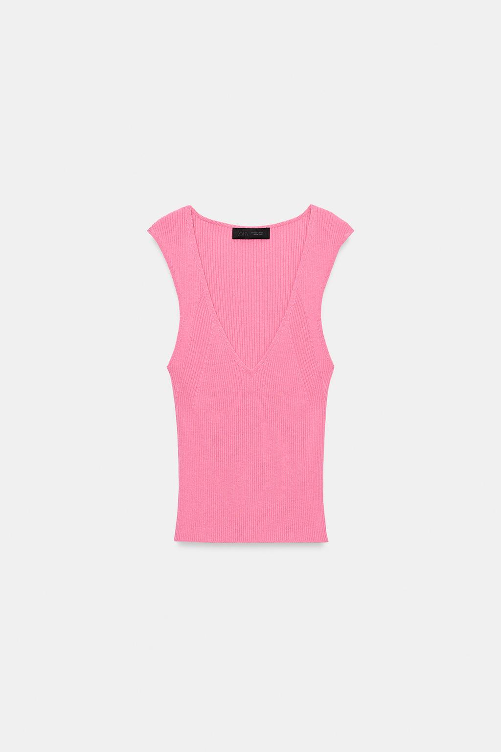 ТОП В РУБЧИК С V-ОБРАЗНЫМ ВЫРЕЗОМ