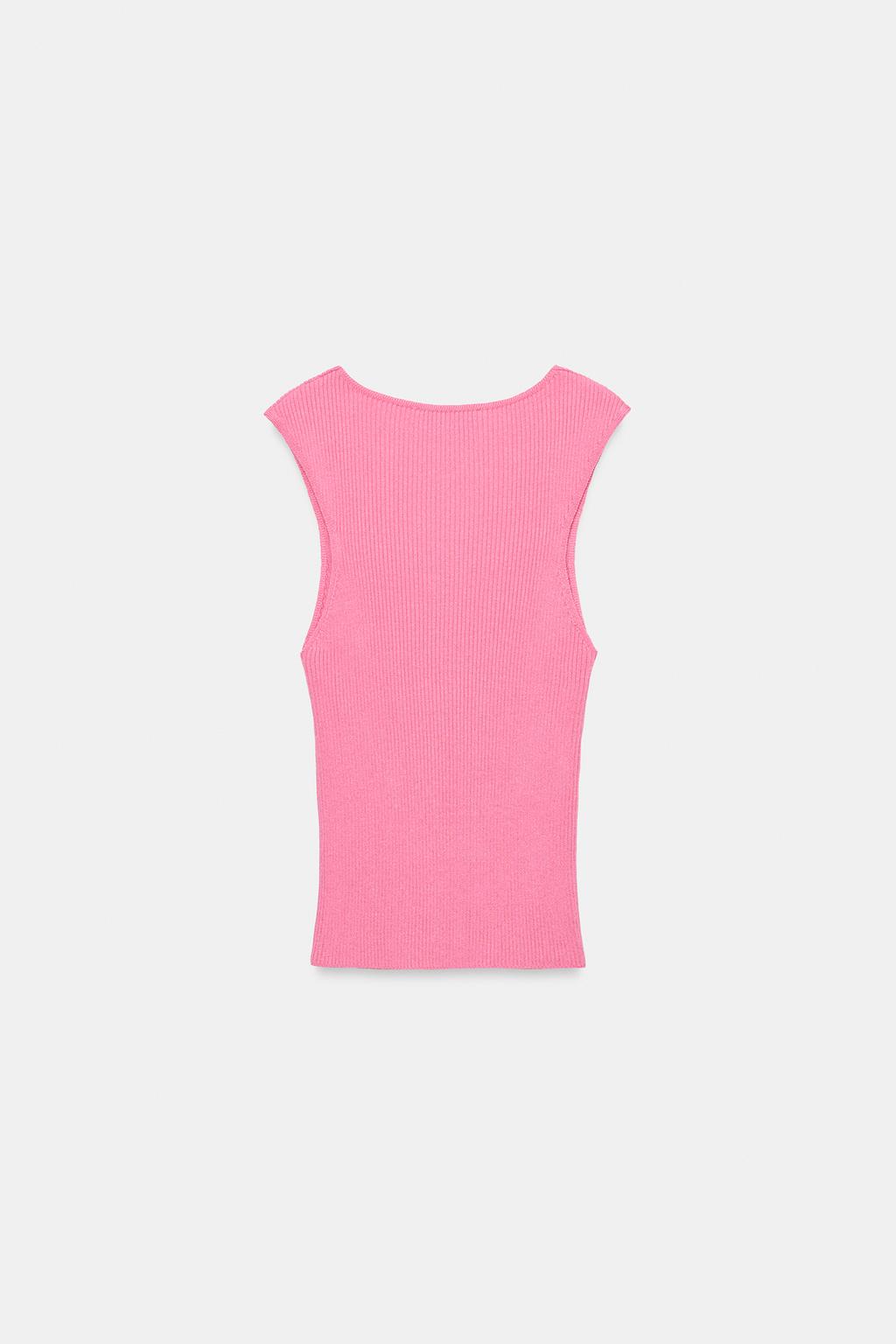 ТОП В РУБЧИК С V-ОБРАЗНЫМ ВЫРЕЗОМ