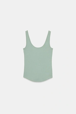 Хлопковый топ на бретелях