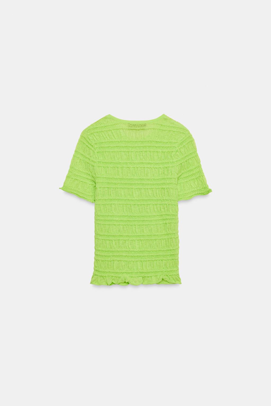 ТРИКОТАЖНЫЙ ТОП С УЗОРОМ «СОТЫ»