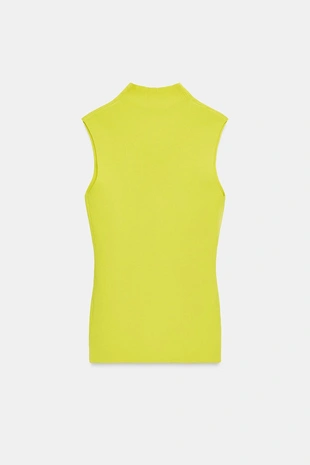 Трикотажный топ с вырезами- Заказать в России