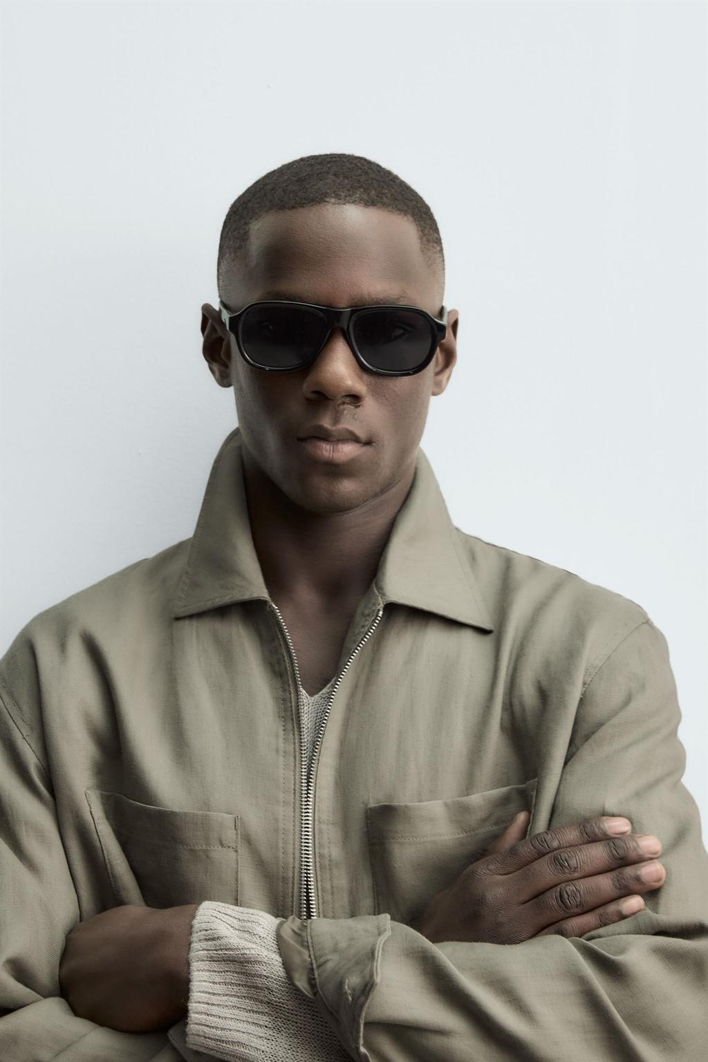 КУРТКА-РУБАШКА ИЗ 100% ЛЬНА НА МОЛНИИ