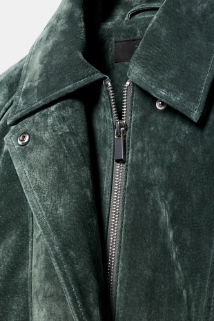 Куртка из 100% замши- Заказать в России