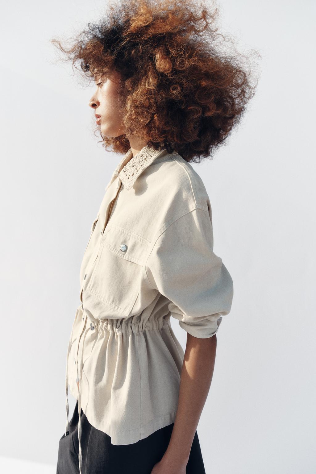 КУРТКА-САФАРИ С ОТДЕЛКОЙ КРОШЕ