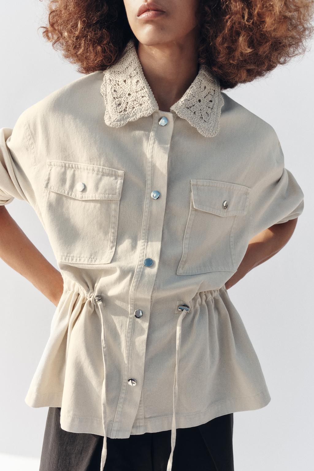 КУРТКА-САФАРИ С ОТДЕЛКОЙ КРОШЕ