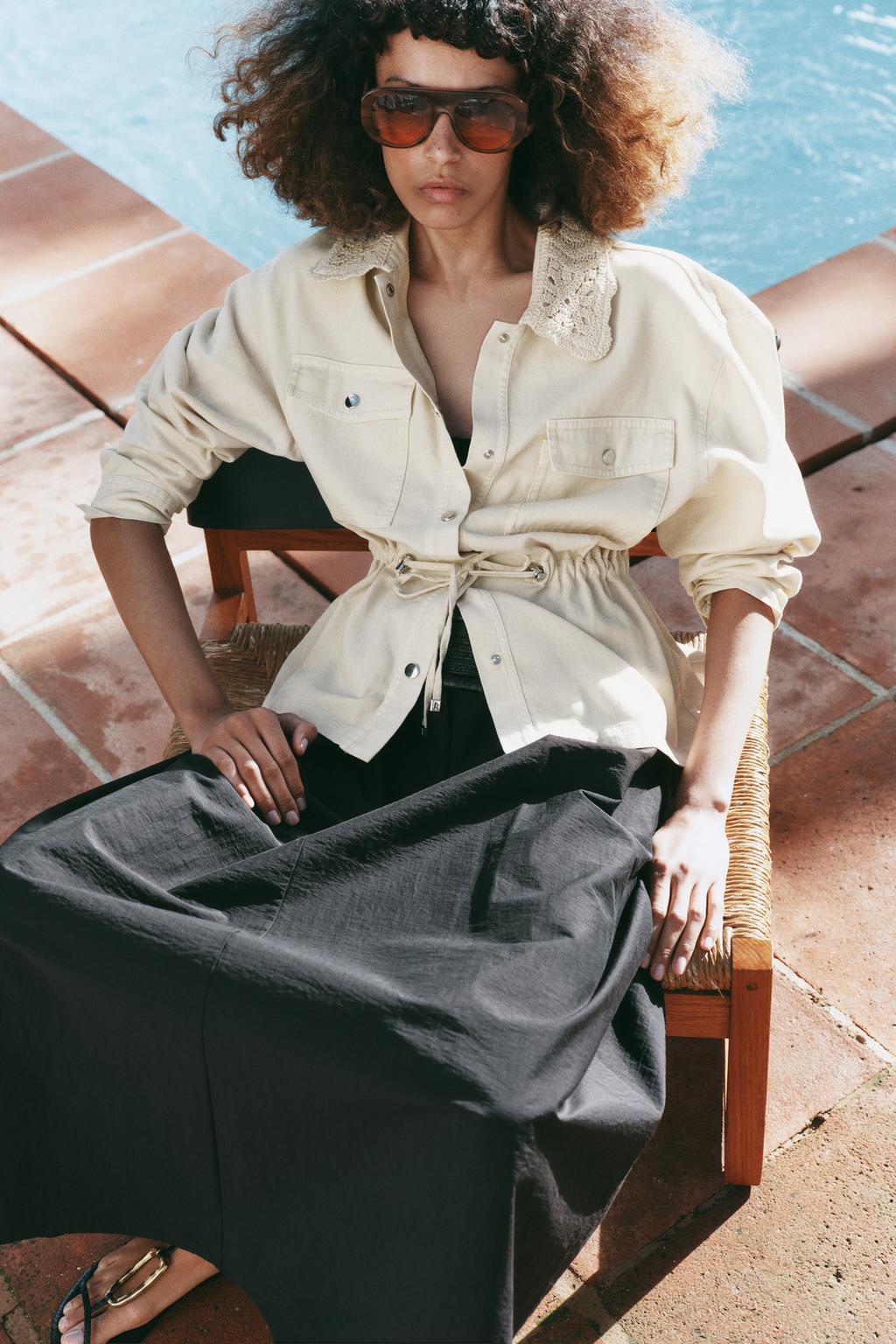 КУРТКА-САФАРИ С ОТДЕЛКОЙ КРОШЕ