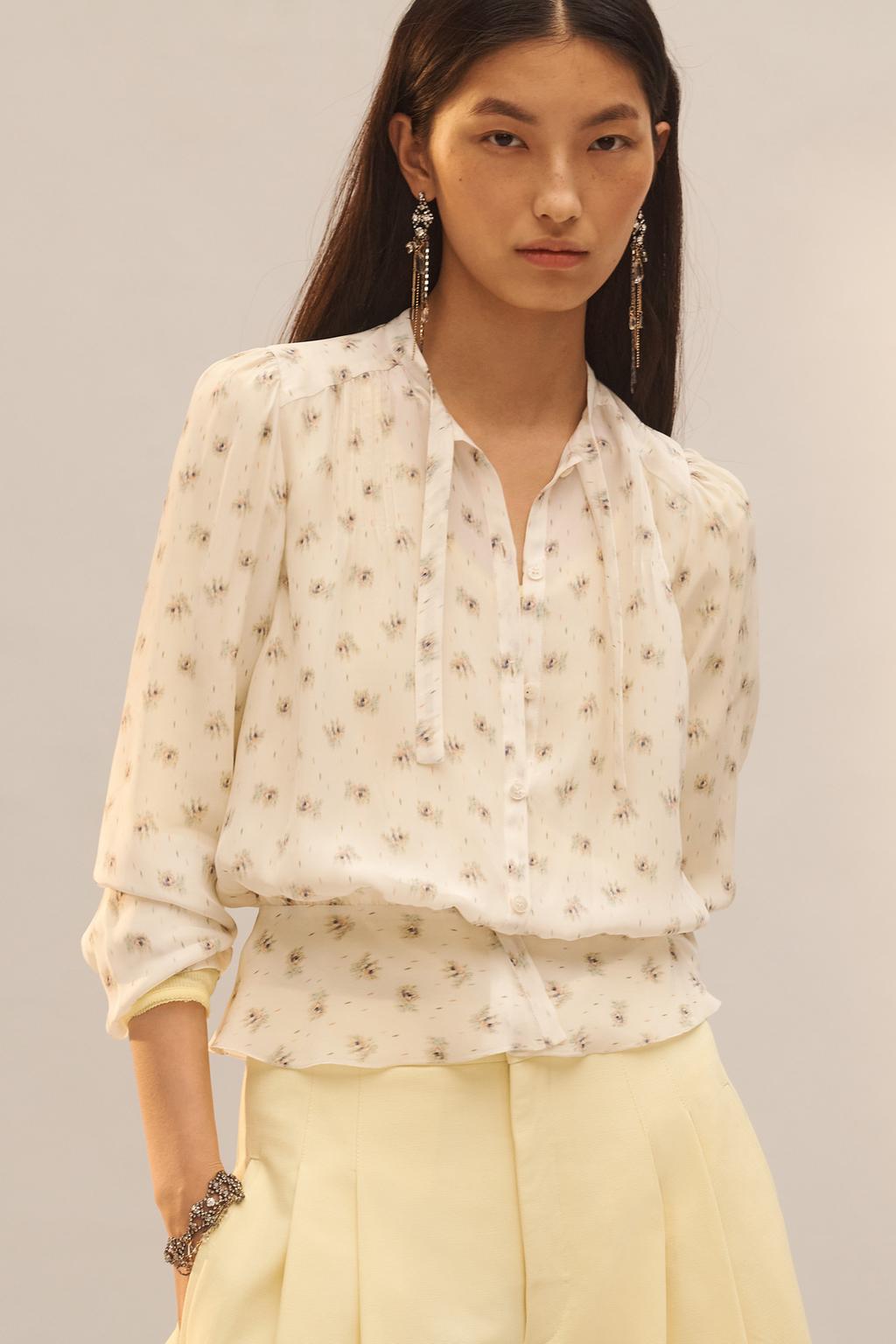 Блузка с принтом из ограниченной коллекции с завязками