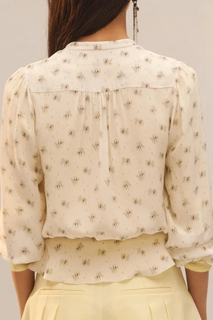 Блузка с принтом из ограниченной коллекции с завязками- Заказать в России