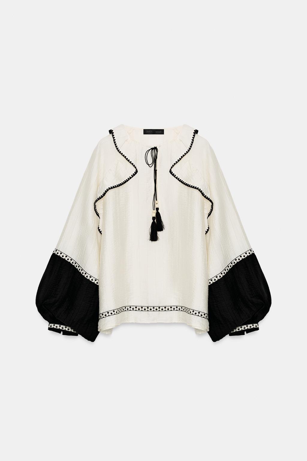 ОБЪЕМНАЯ БЛУЗА С ВОЛАНАМИ