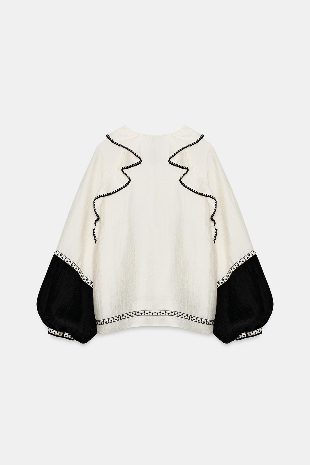 ОБЪЕМНАЯ БЛУЗА С ВОЛАНАМИ