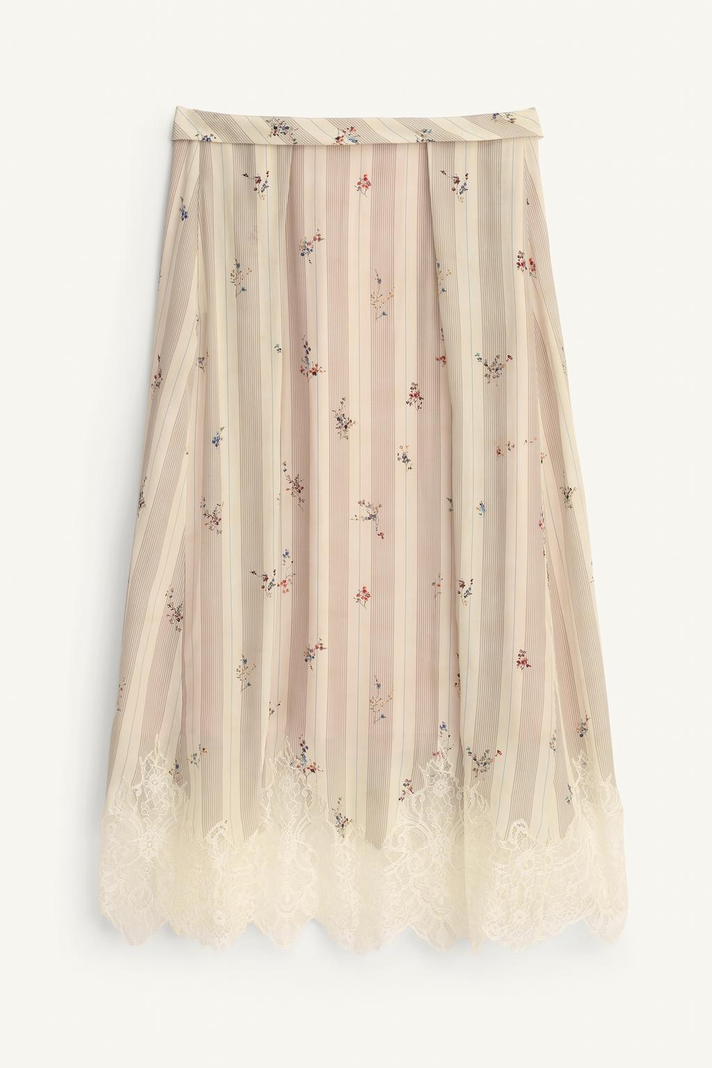 Юбка с кружевным цветочным узором (limited edition)