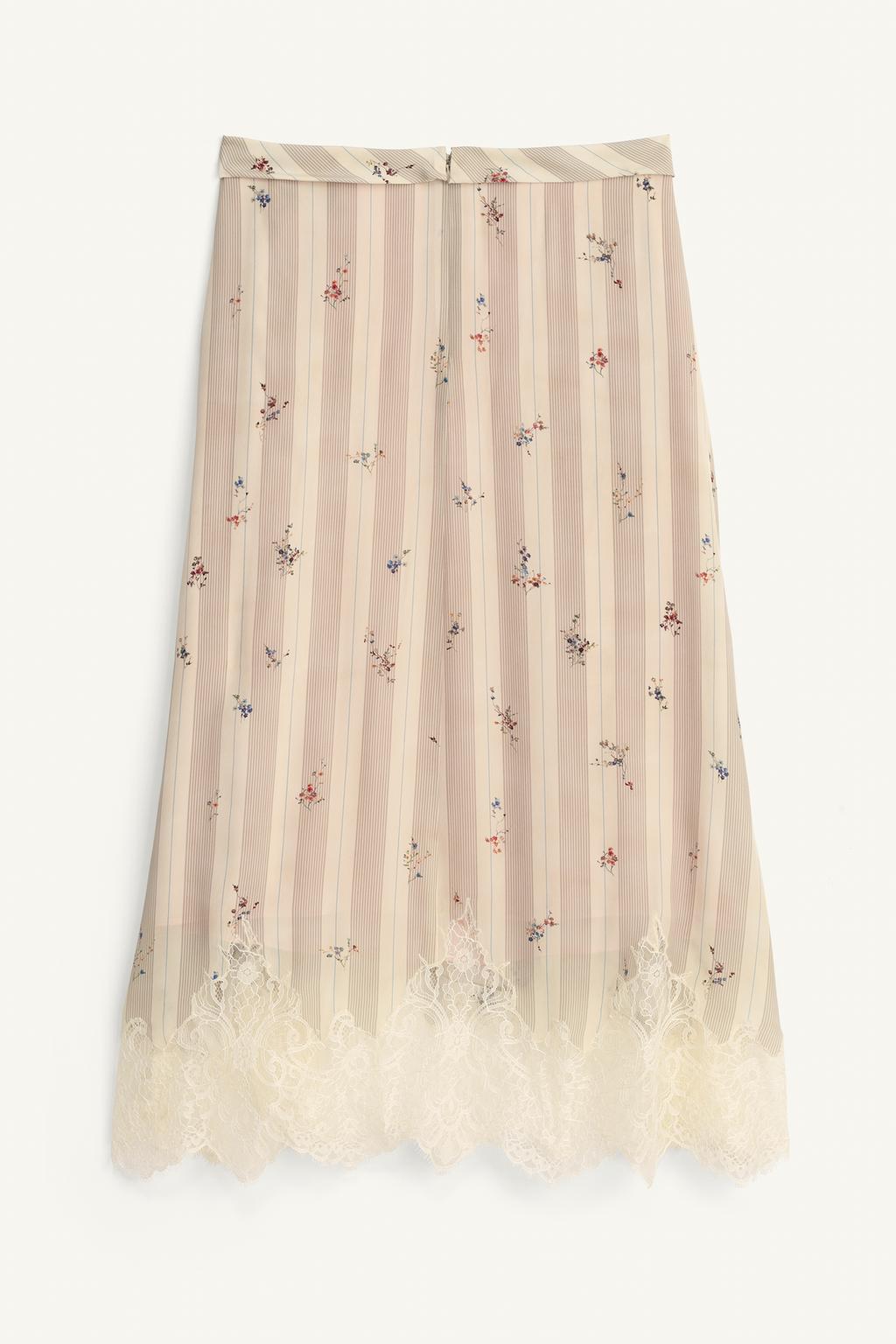 Юбка с кружевным цветочным узором (limited edition)