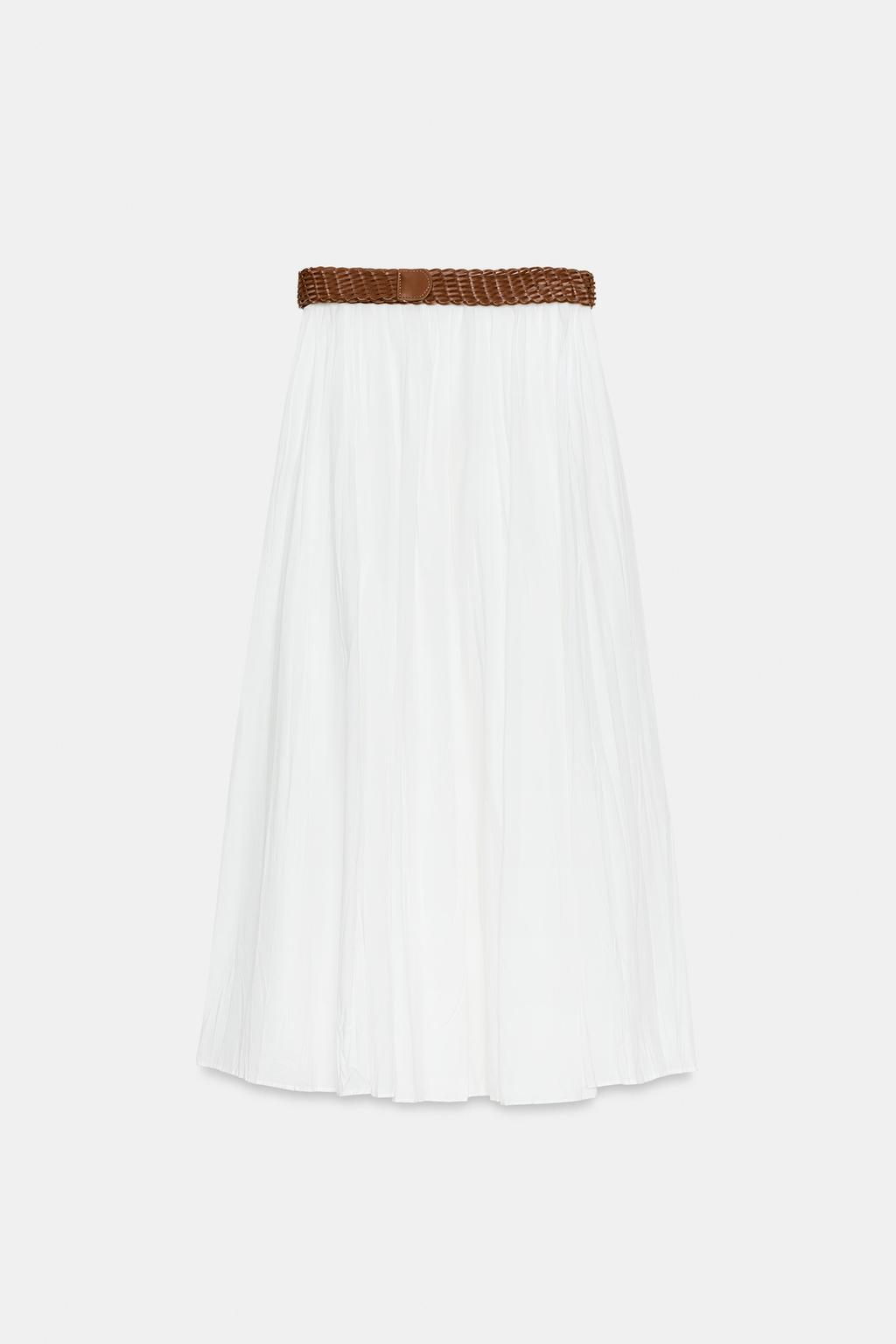 ЮБКА МИДИ С РЕМНЕМ