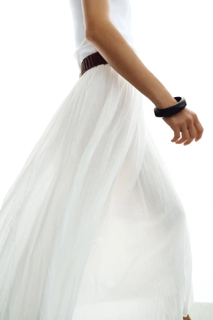 Юбка миди с ремнем- Заказать в России