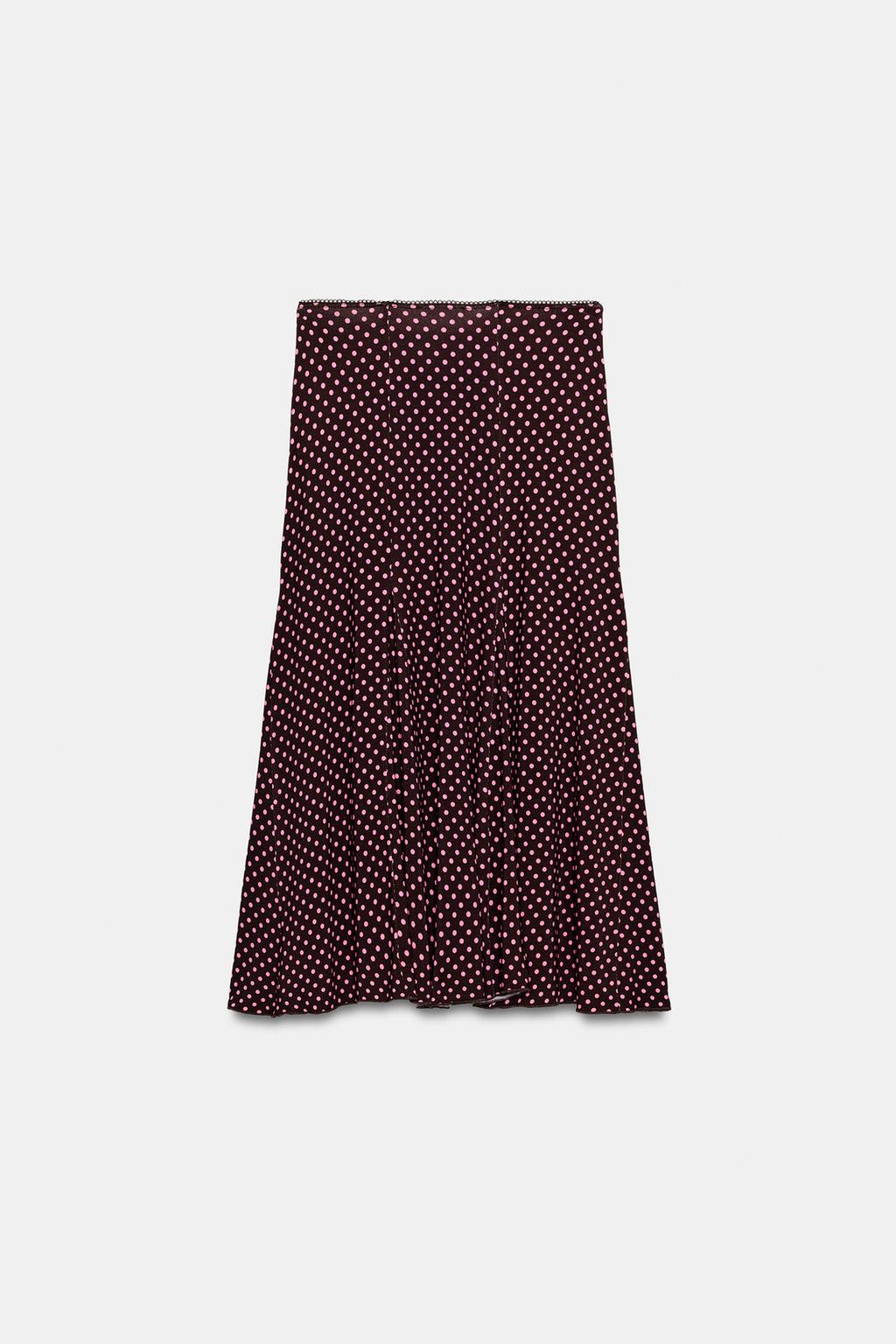 ЮБКА МИДИ В ГОРОШЕК