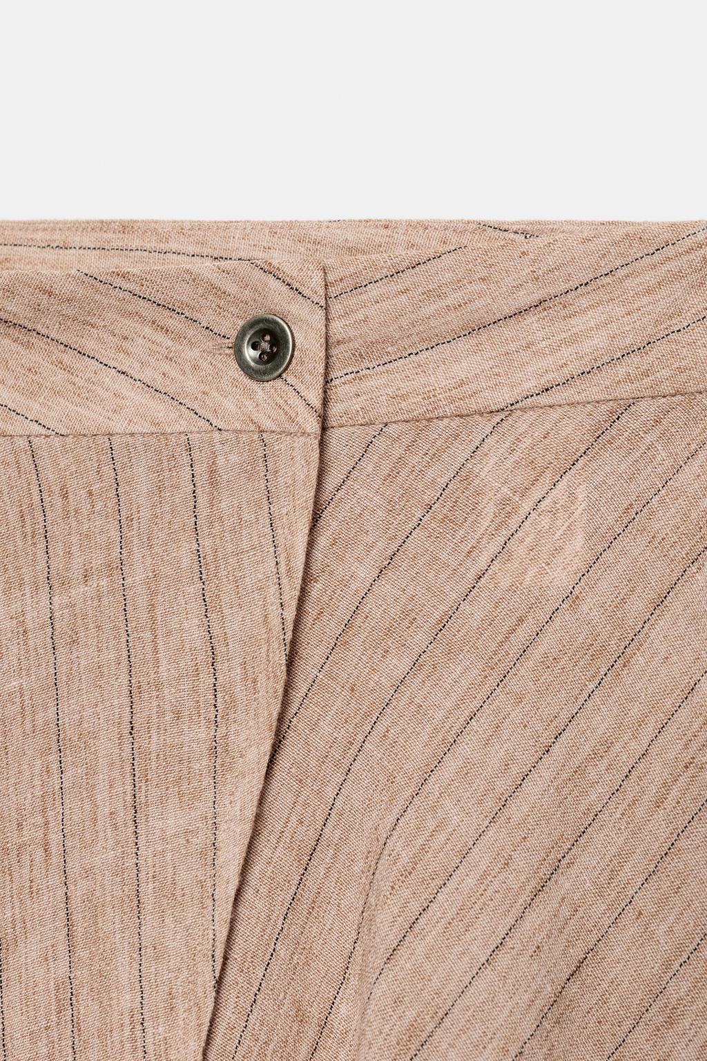 ЮБКА АСИММЕТРИЧНОГО КРОЯ В ПОЛОСКУ ИЗ КОМПЛЕКТА