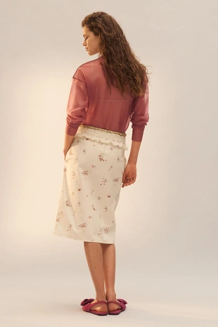 Юбка-миди с принтом Лимитированная коллекция- Заказать в России