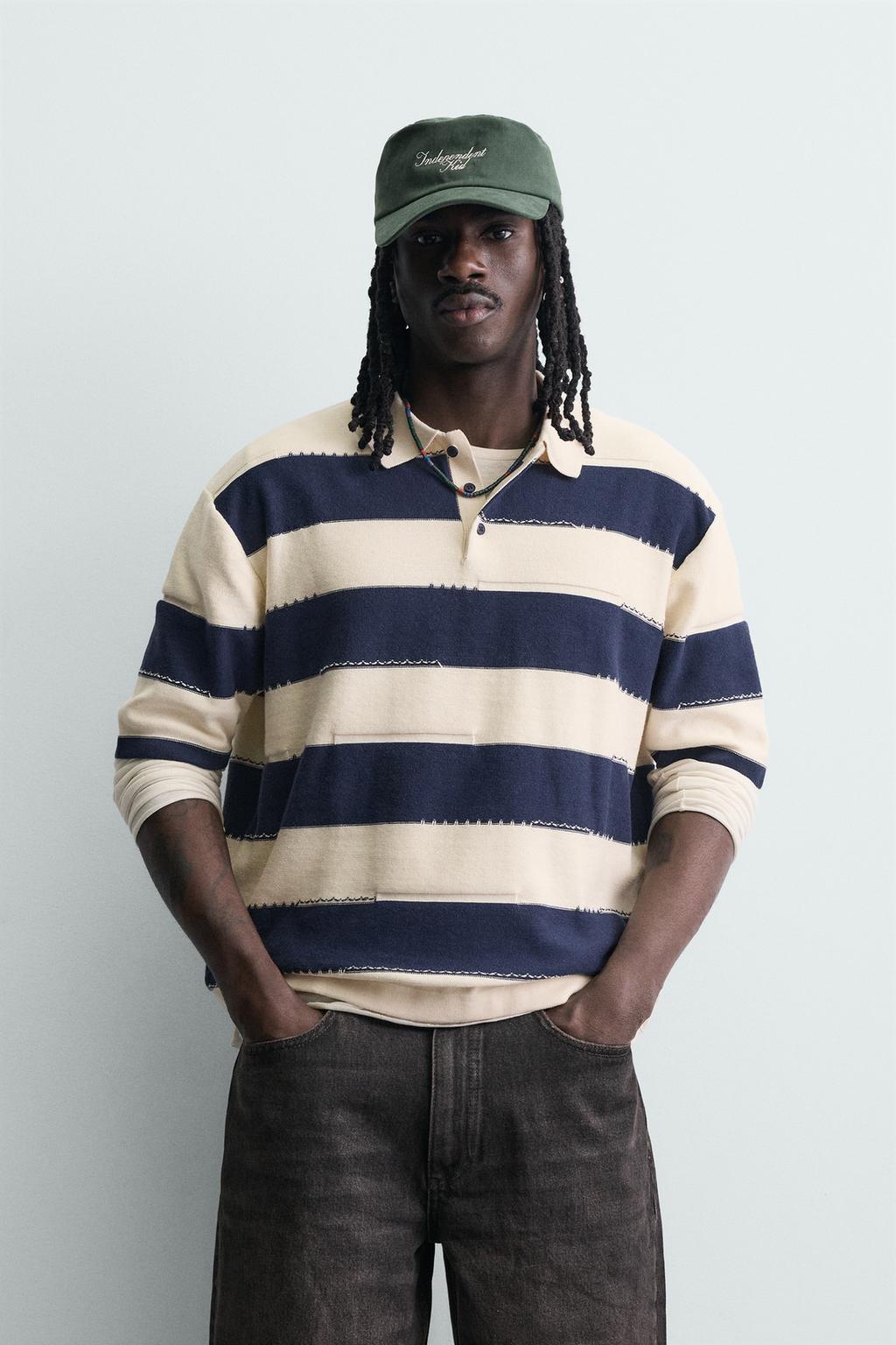 ТРИКОТАЖНОЕ ПОЛО В ПОЛОСКУ