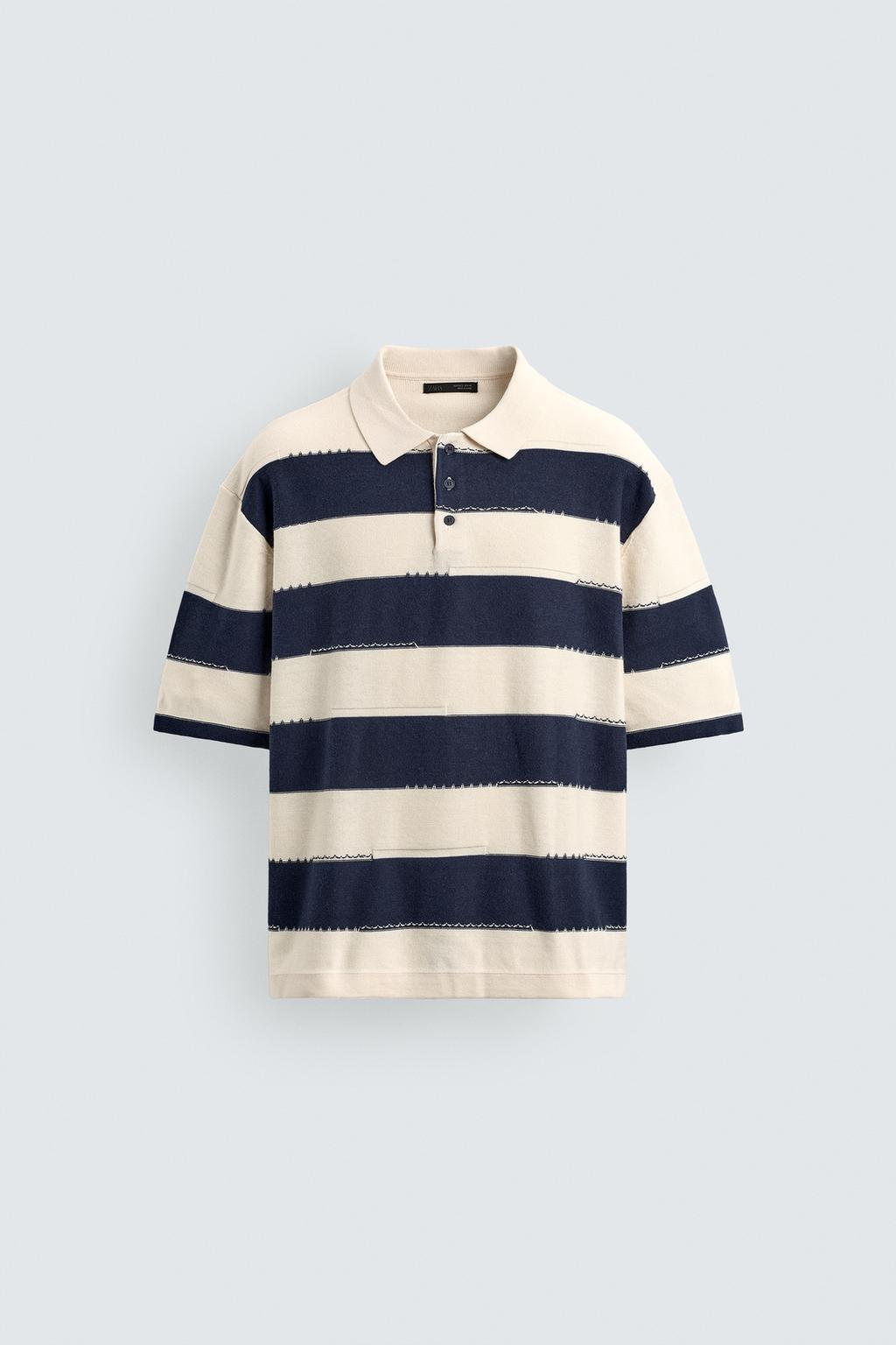 ТРИКОТАЖНОЕ ПОЛО В ПОЛОСКУ