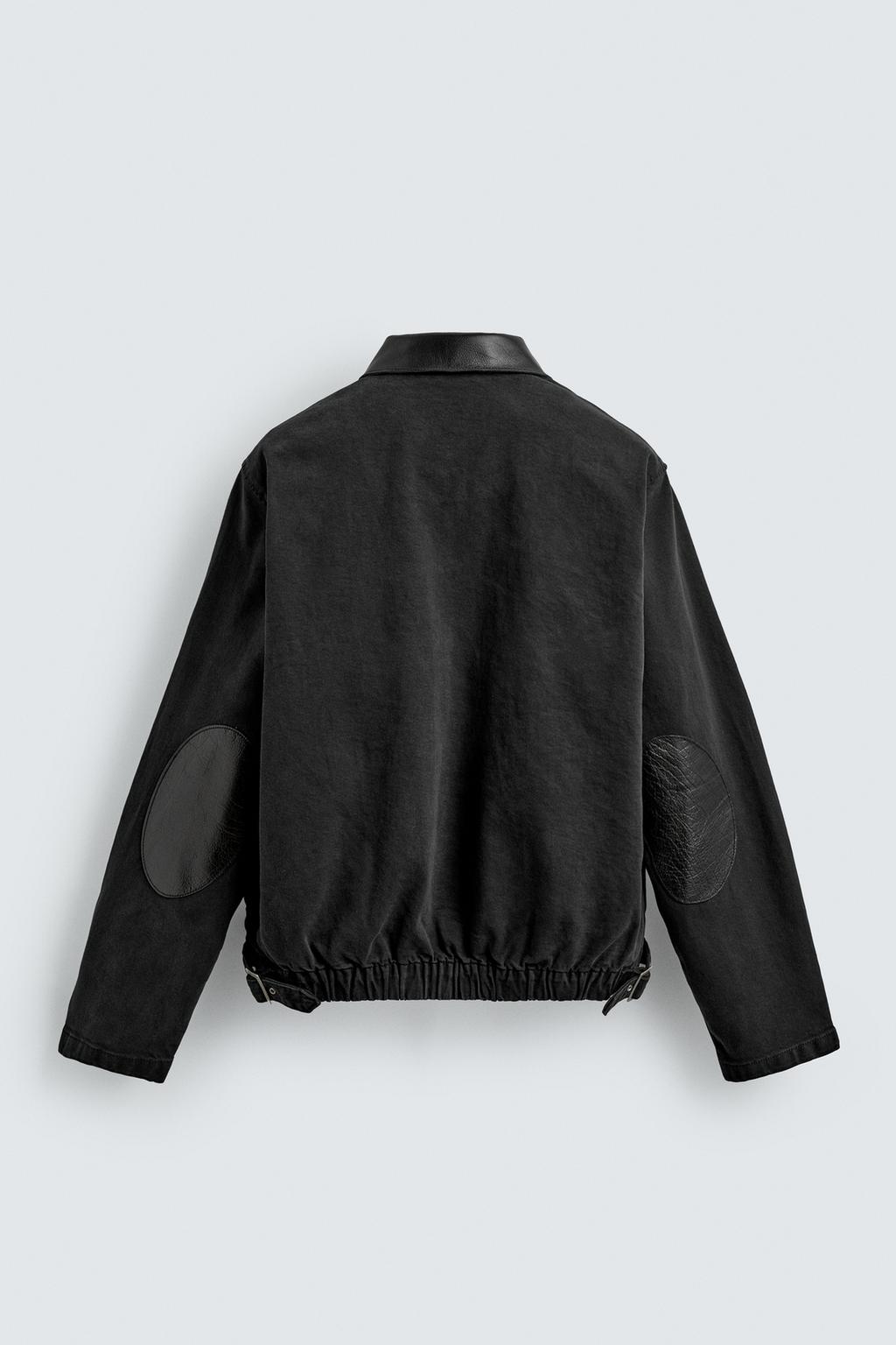 ДЖИНСОВАЯ КУРТКА С КОМБИНИРОВАННЫМ ВОРОТНИКОМ